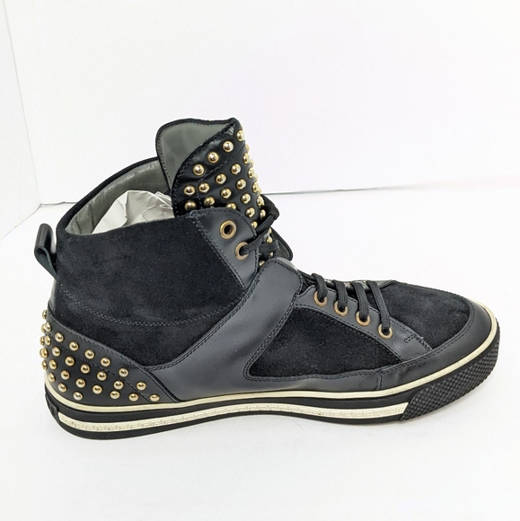 Versace studded high top sneakers - Picture 3 of 16